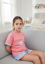 Pijama Curto Infantil Menina Que Brilha No Escuro