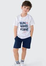 Bermuda Infantil Menino Em Malha Texturizada