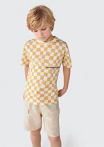 Bermuda Cargo Infantil Menino Em Sarja