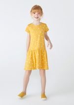 Vestido Curto Infantil Menina Com Babado