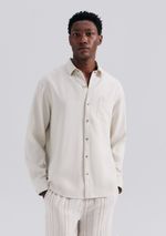 Camisa Masculina Manga Longa Texturizada