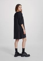 Vestido Curto Feminino Manga 3/4 Bufante