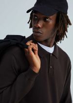 Camisa Polo Masculina Manga Longa Em Tricô