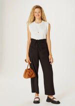 Blusa Regata Feminina Em Malha De Algodão Alças Largas