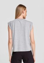 Blusa Regata Feminina Em Malha De Algodão Alças Largas