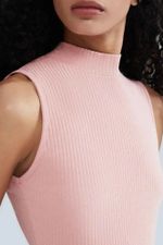 Regata Básica Feminina Gola Alta Em Ribana