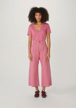 Blusa Básica Feminina Em Algodão Com Decote V
