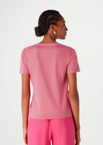 Blusa Básica Feminina Em Algodão Com Decote V