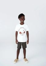 Bermuda Básica Infantil Menino Em Sarja