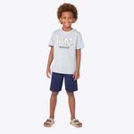 Conjunto Manga Curta Infantil Menino Em Malha De Algodão