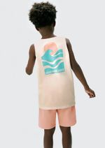 Conjunto Infantil Regata E Shorts Menino Com Estampa