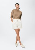 Blusão Feminino Gola Alta Em Tricô