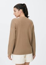 Blusão Feminino Gola Alta Em Tricô