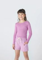 Blusa Básica Infantil Menina Manga Longa