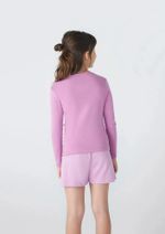 Blusa Básica Infantil Menina Manga Longa
