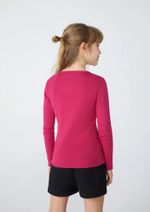 Blusa Básica Infantil Menina Manga Longa