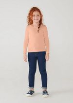Blusa Básica Infantil Menina Manga Longa