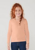 Blusa Básica Infantil Menina Manga Longa