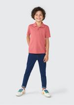 Camisa Básica Polo Infantil Menino Manga Curta Em Piquet