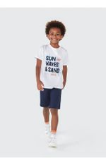 Camiseta Manga Curta Infantil Menino Em Malha De Algodão