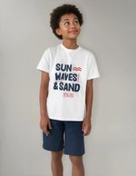 Camiseta Manga Curta Infantil Menino Em Malha De Algodão