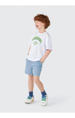 Camiseta Manga Curta Infantil Menino Em Malha De Algodão