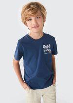 Camiseta Manga Curta Infantil Menino Em Malha De Algodão