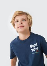 Camiseta Manga Curta Infantil Menino Em Malha De Algodão