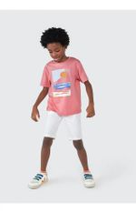 Camiseta Manga Curta Infantil Menino Em Malha De Algodão