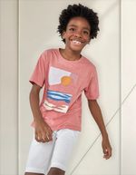 Camiseta Manga Curta Infantil Menino Em Malha De Algodão