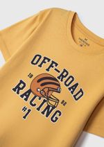 Camiseta Manga Curta Infantil Menino Em Malha De Algodão