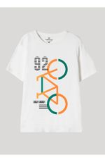 Camiseta Manga Curta Infantil Menino Em Malha De Algodão