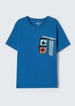 Camiseta Manga Curta Infantil Menino Em Malha De Algodão