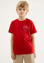 Camiseta Manga Curta Infantil Menino Em Malha De Algodão