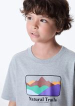 Camiseta Manga Curta Infantil Menino Em Malha De Algodão