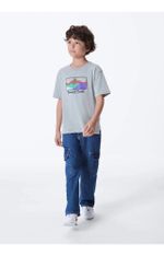 Camiseta Manga Curta Infantil Menino Em Malha De Algodão