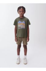 Camiseta Manga Curta Infantil Menino Em Malha De Algodão