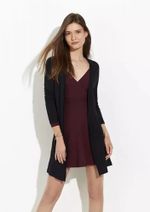 Vestido Curto Transpassado Com Faixa 