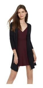 Vestido Curto Transpassado Com Faixa 