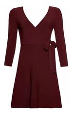 Vestido Curto Transpassado Com Faixa 