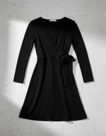 Vestido Curto Transpassado Com Faixa 