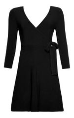 Vestido Curto Transpassado Com Faixa 