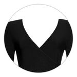 Vestido Curto Transpassado Com Faixa 