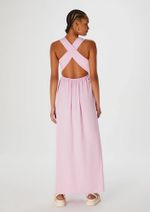Vestido Longo Decote V Com Vazado