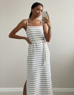 Vestido Midi Texturizado Eco