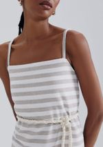 Vestido Midi Texturizado Eco