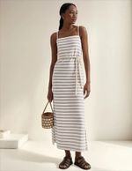 Vestido Midi Texturizado Eco