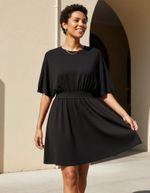 Vestido Curto Em Malha Evasê