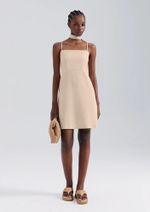 Vestido Curto Em Viscolinho