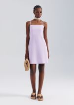 Vestido Curto Em Viscolinho